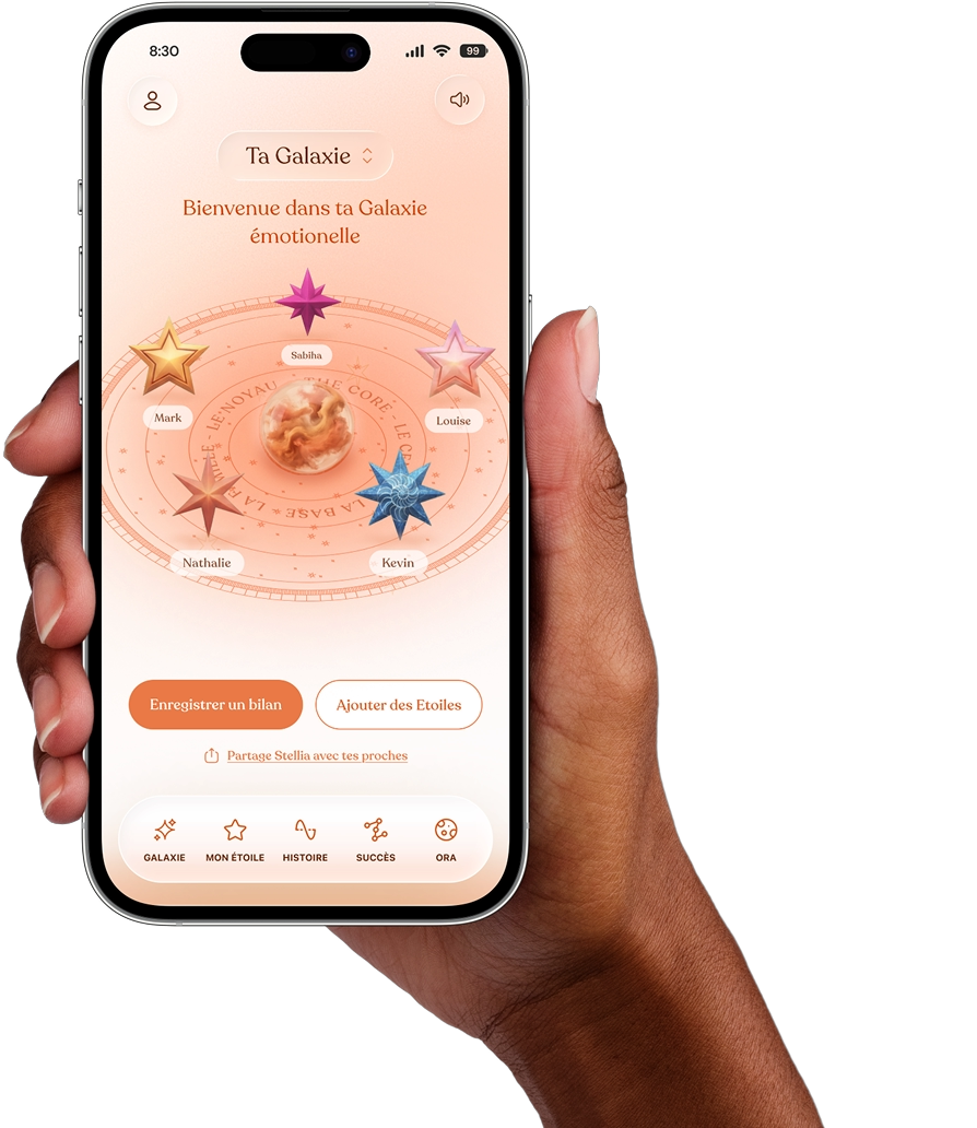 Application Stellia sur smartphone